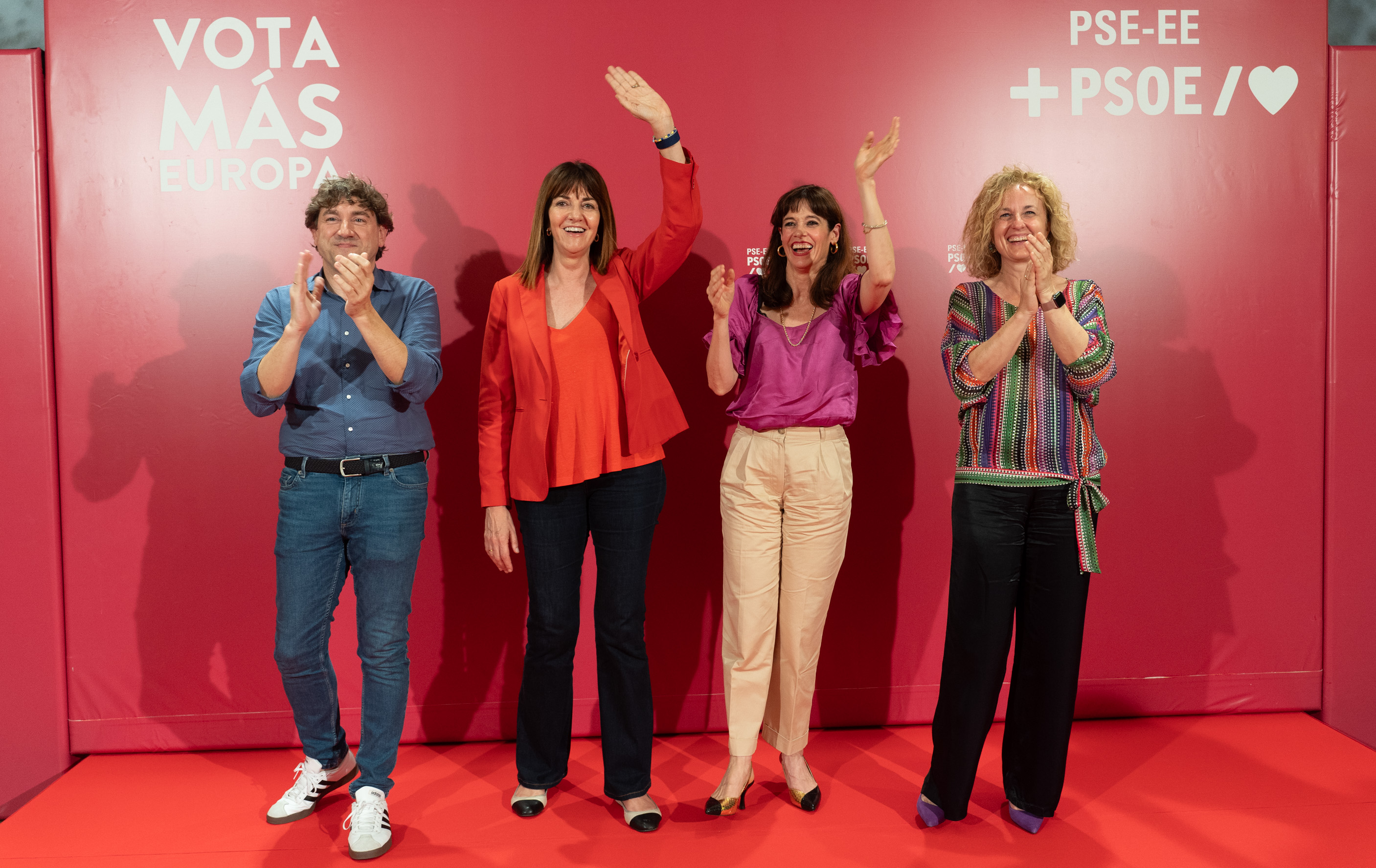 Cierre de campaña europea en Vitoria-Gasteiz con Idoia Mendia, Eneko Andueza, Cristina González y Maider Etxebarria